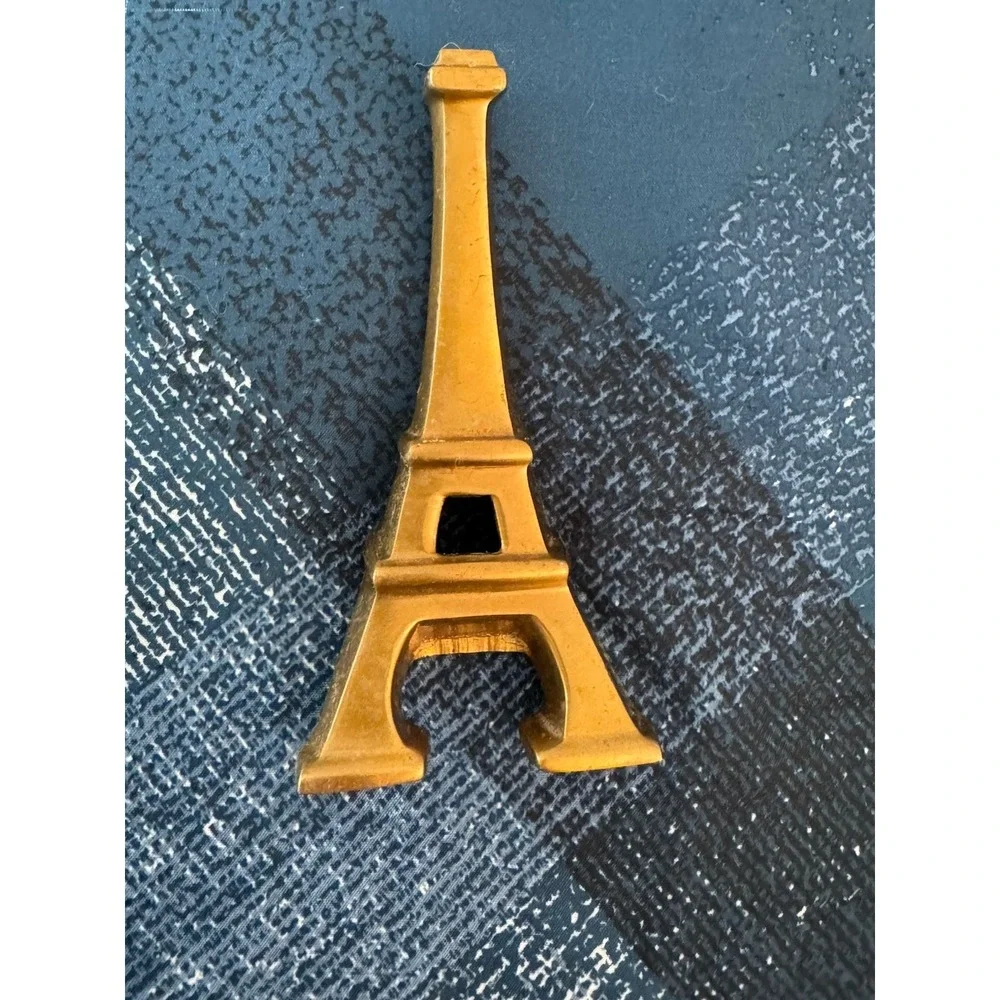 Solid Brass Bottle Opener Restoration Hardware Paris Eiffel Tower